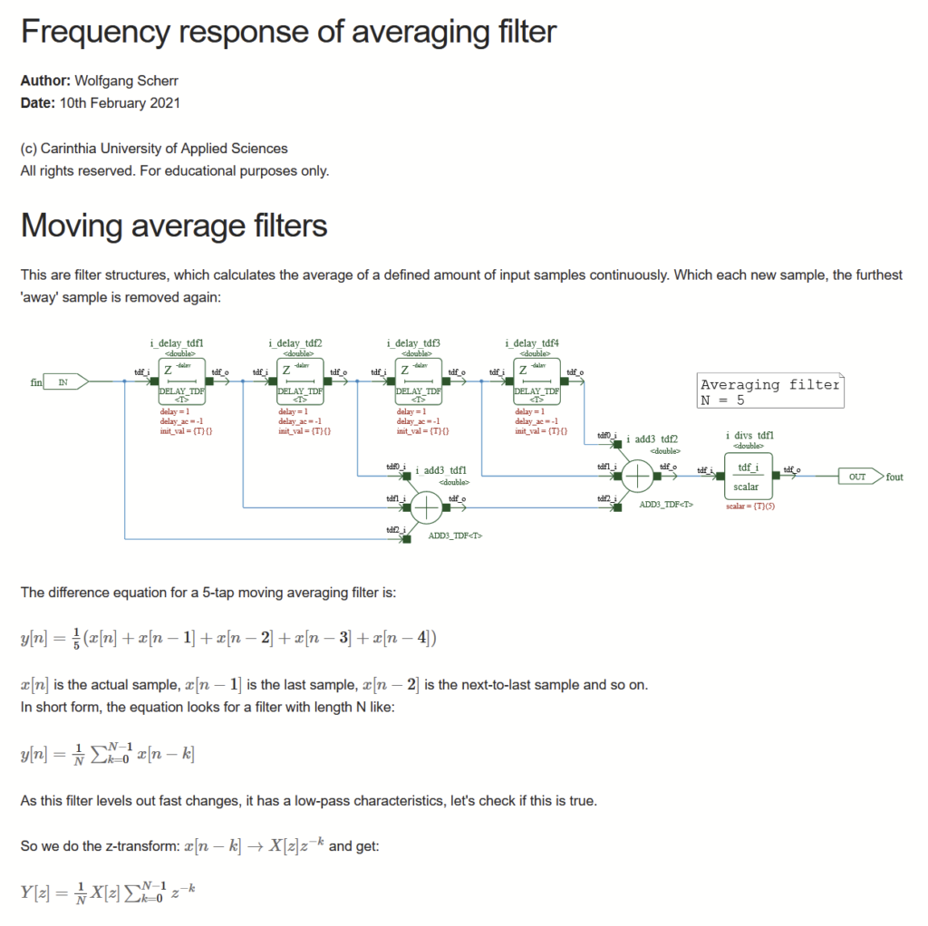 Coside/SystemC-AMS and Pweave/Python for scientific reports (of ...